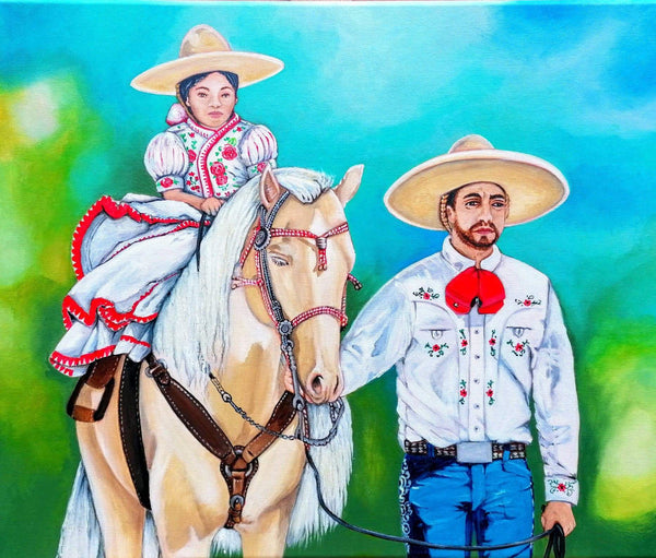 Peinture Western Charra Mexicana