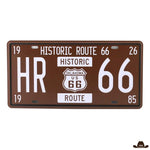 Plaque Métal Historic Route 66