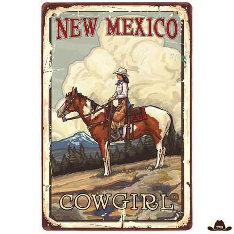 Plaque Métal New Mexico