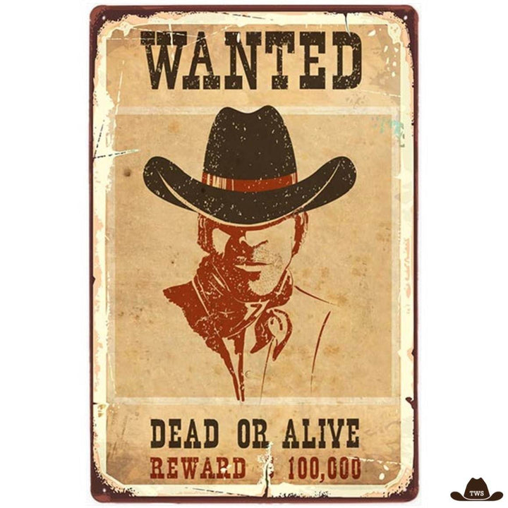 Plaque Métal Reward 100.000$