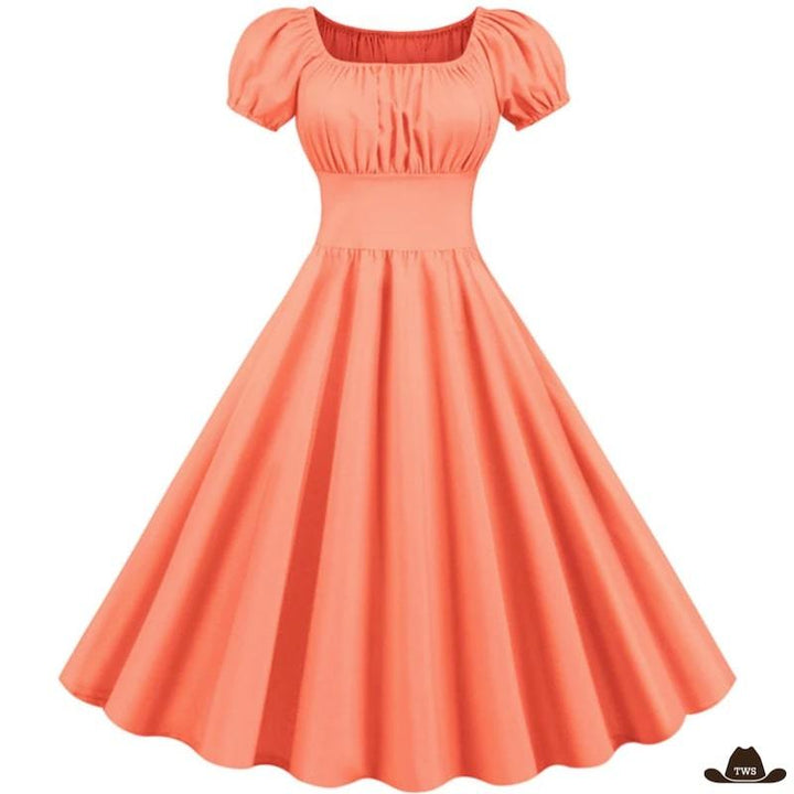 Robe Époque Western Orange