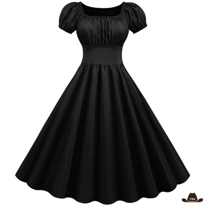 Robe Époque Western Noire