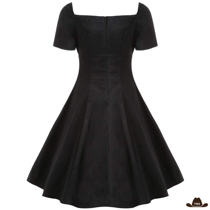 Robe Longue Western Rouge et Noire