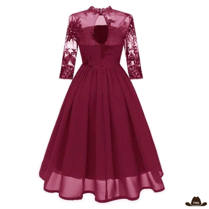 Robe Western Bordeaux