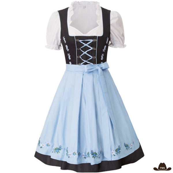 Robe Western Bleu Clair