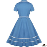 Robe Western Country Swing Bleue