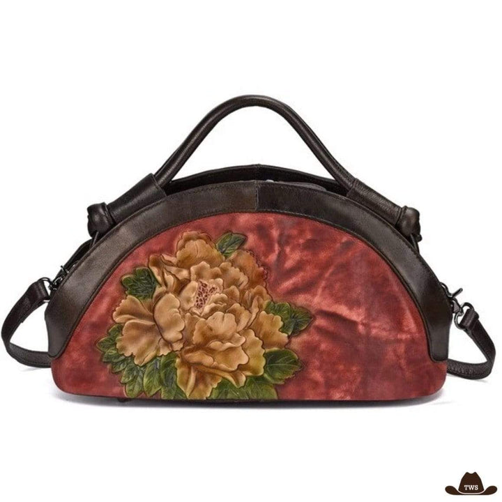 Sac à Main Art Floral Rouge