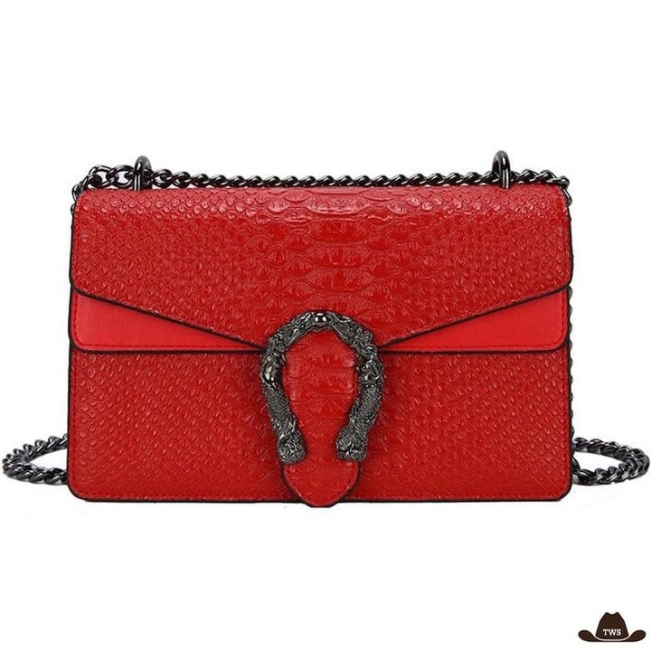 Sac Rouge Boucle Western