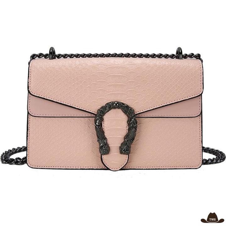 Sac Rose Boucle Western