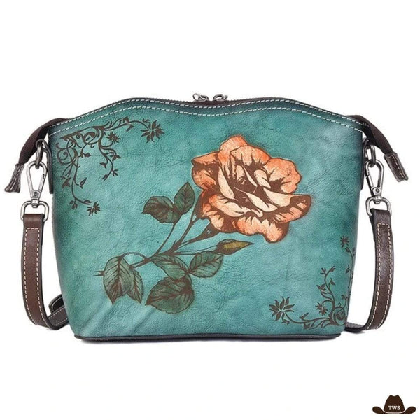 Sac Fleur en Cuir