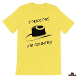 T-Shirt J'Peux Pas J'ai Country Jaune