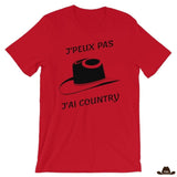 T-Shirt J'Peux Pas J'ai Country Rouge
