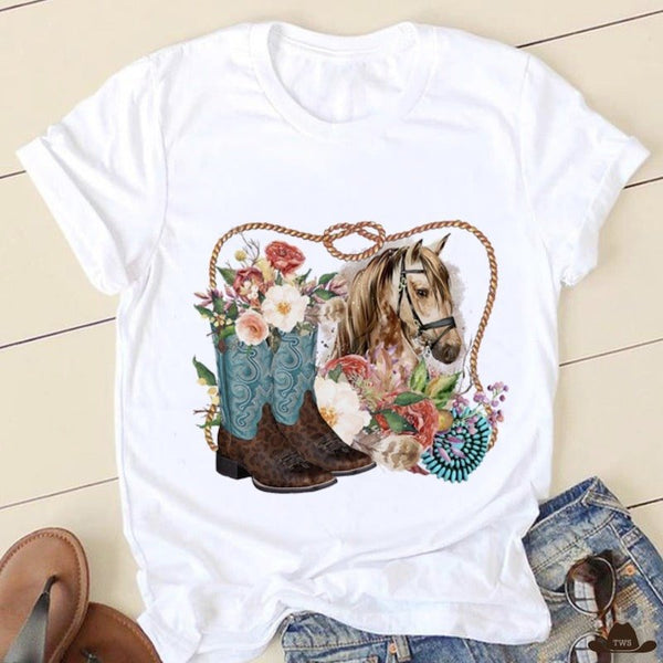 T-Shirt Look Cowgirl