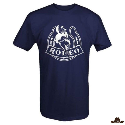 T-Shirt Rodeo - bleu