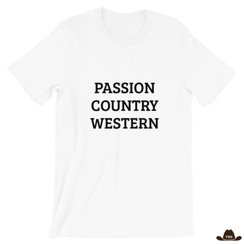 T-Shirt Unisexe Western Personnalisable Blanc