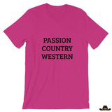T-Shirt Unisexe Western Personnalisable Framboise