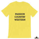 T-Shirt Unisexe Western Personnalisable Jaune