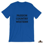 T-Shirt Unisexe Western Personnalisable Bleu Royal