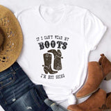 T-Shirt Western Boots