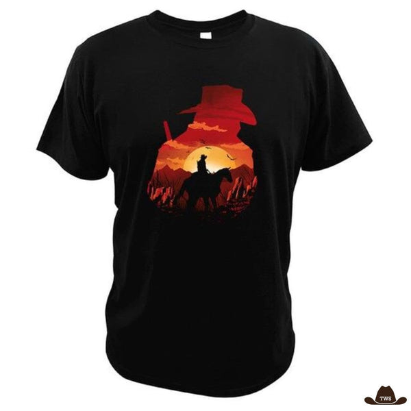 T-Shirt Wild West - noir