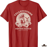 T-Shirt Yellowstone National Rouge