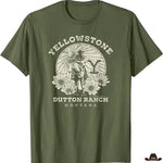 T-Shirt Yellowstone National Park Vert