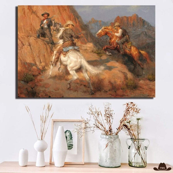 Tableau Peinture Canyon Western