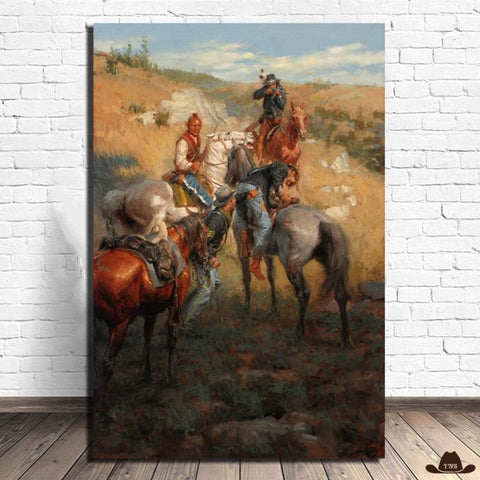 Reproduction Tableau Western