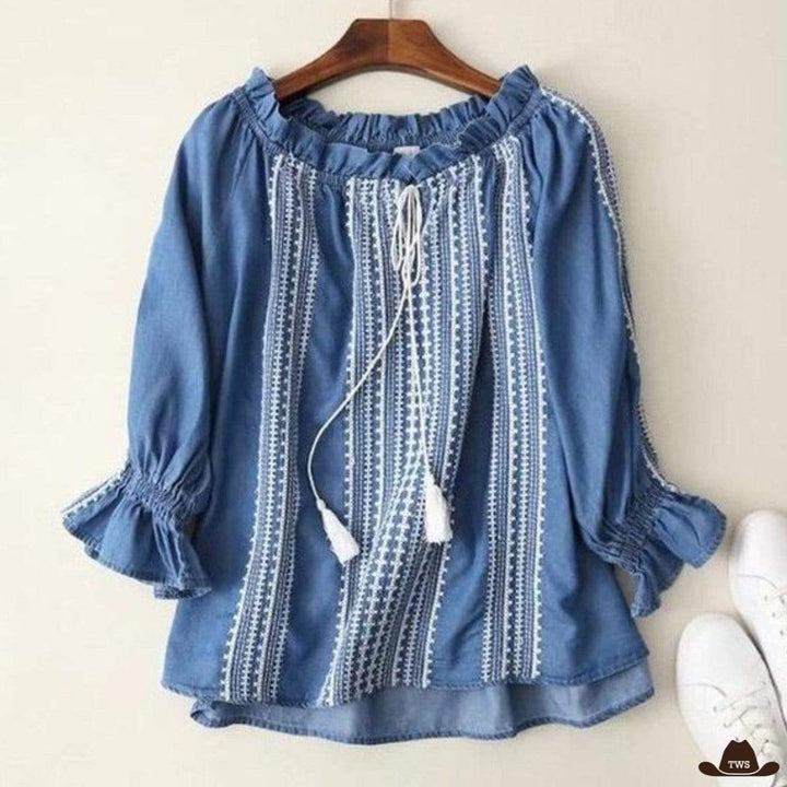 Chemise Tunique en Jean Femme - The Western Shop