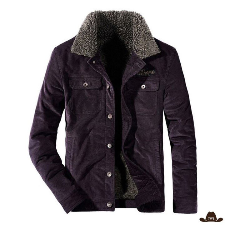 Veste Cowboy Country Western Homme Mauve