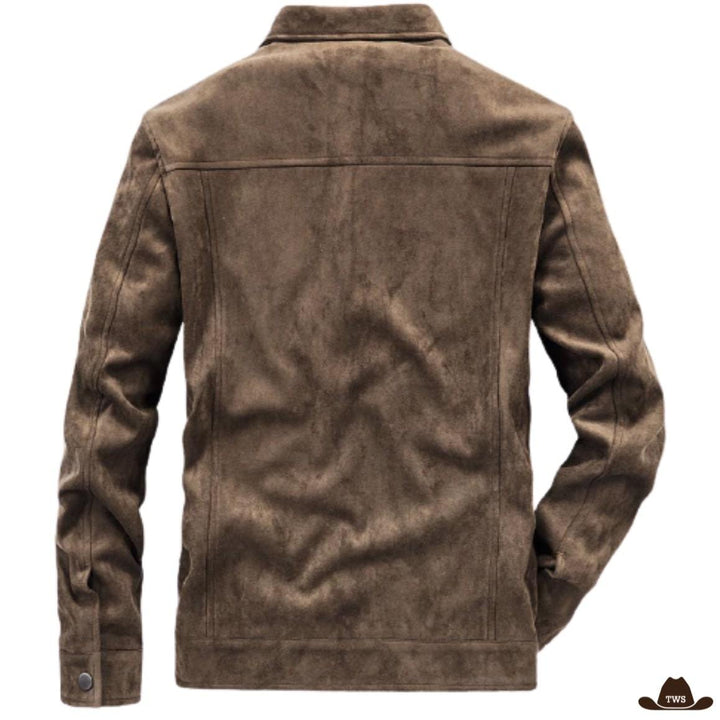 veste courte cowboy marron