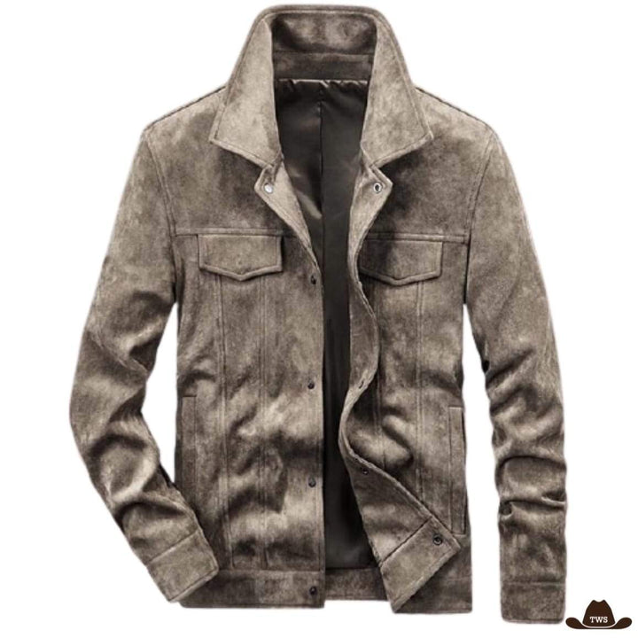 veste courte cowboy grise