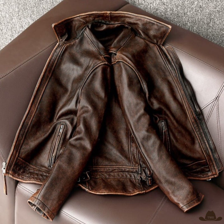 Veste Cow-boy en Cuir Homme