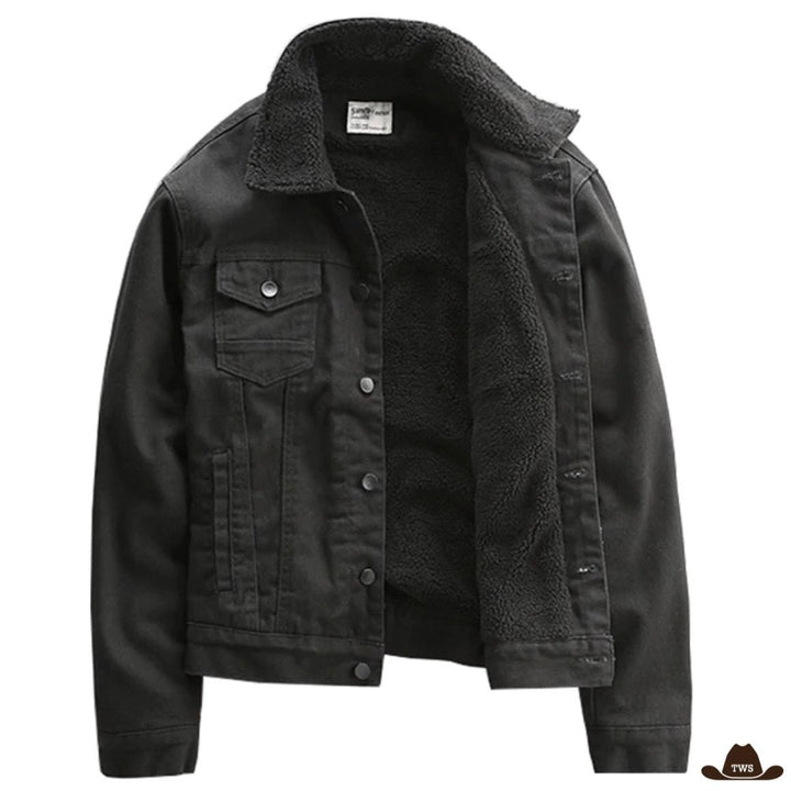 veste cowboy mi-longue