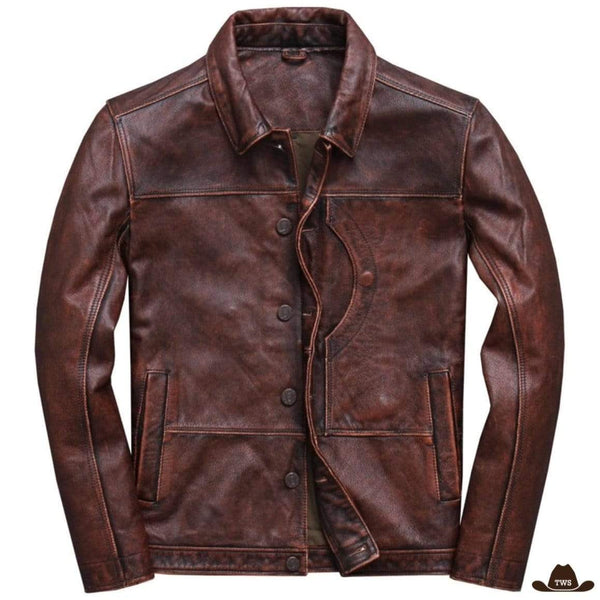 Veste Cuir Country Western