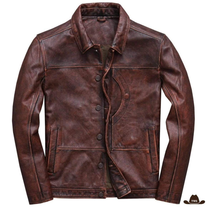 Veste Cuir Country Western