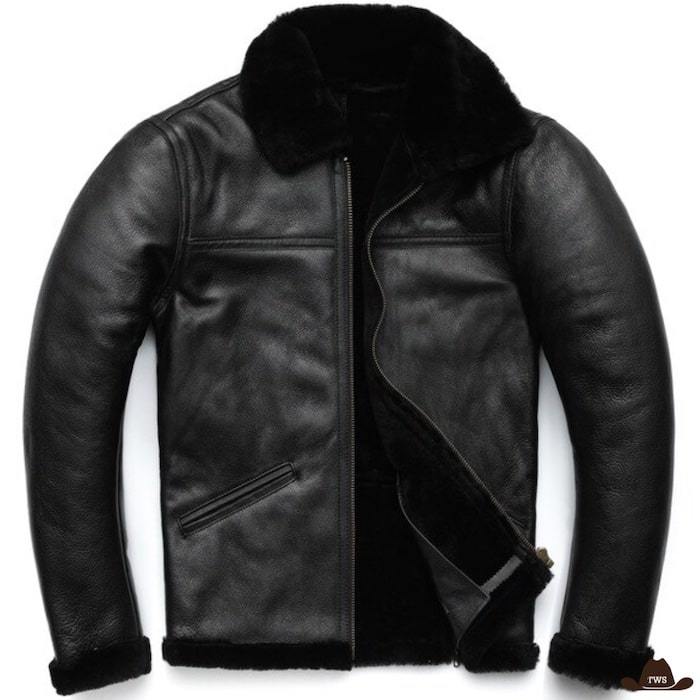 Veste Cuir Western Homme Noire