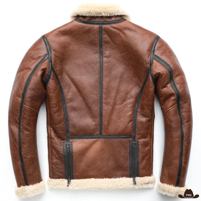 Veste Cuir Western Homme Marron