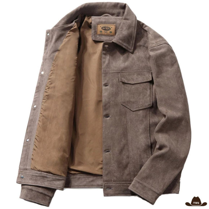 veste marron homme cowboy