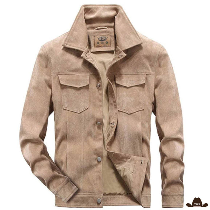 veste marron clair homme cowboy