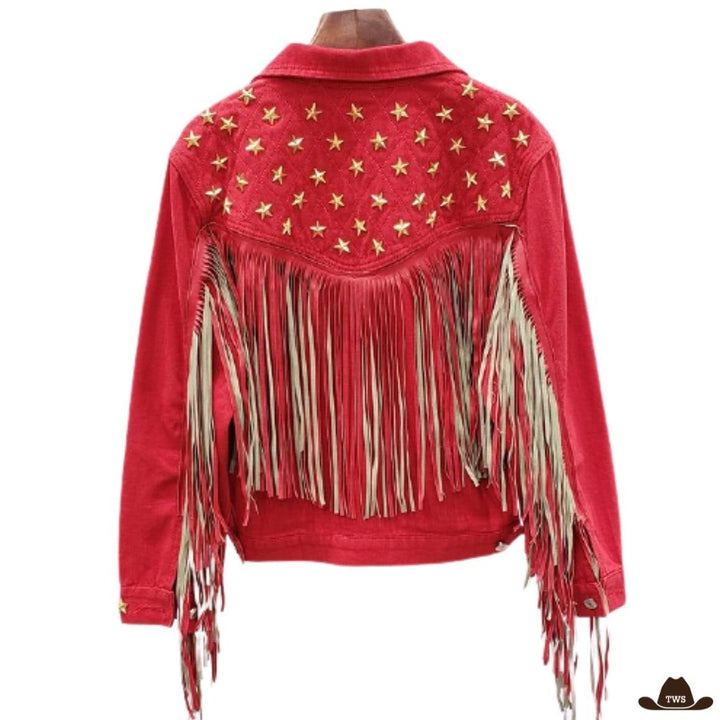 Veste Cowboy Femme Rouge