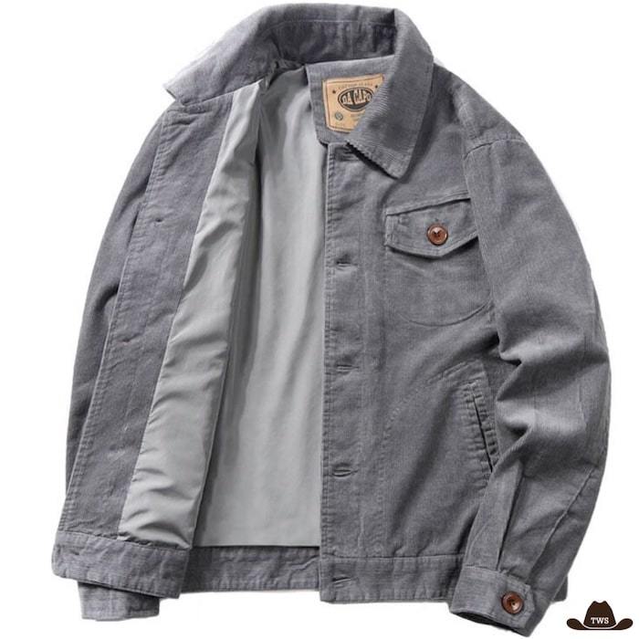 veste de travail cowboy grise