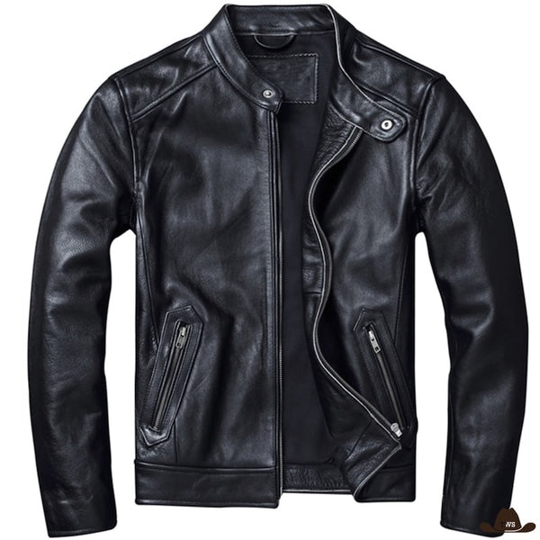 Veste en Cuir Cowboy Homme