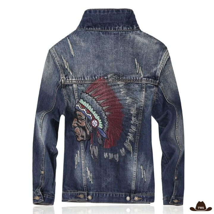 Veste en Jean Homme Western