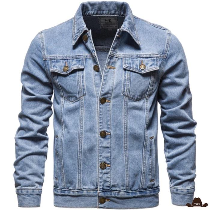 Veste Jean Western Country Bleue