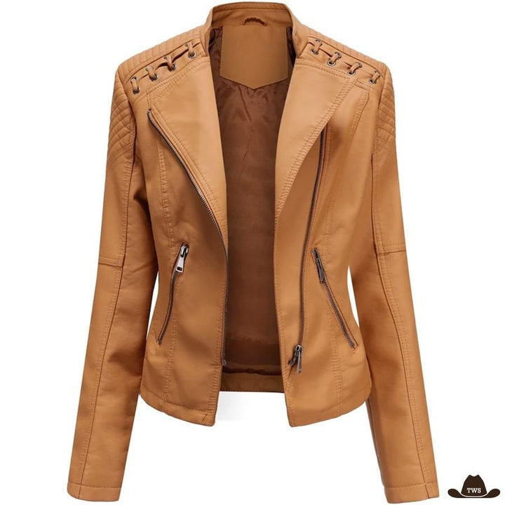 Veste Simili Cuir Western Femme