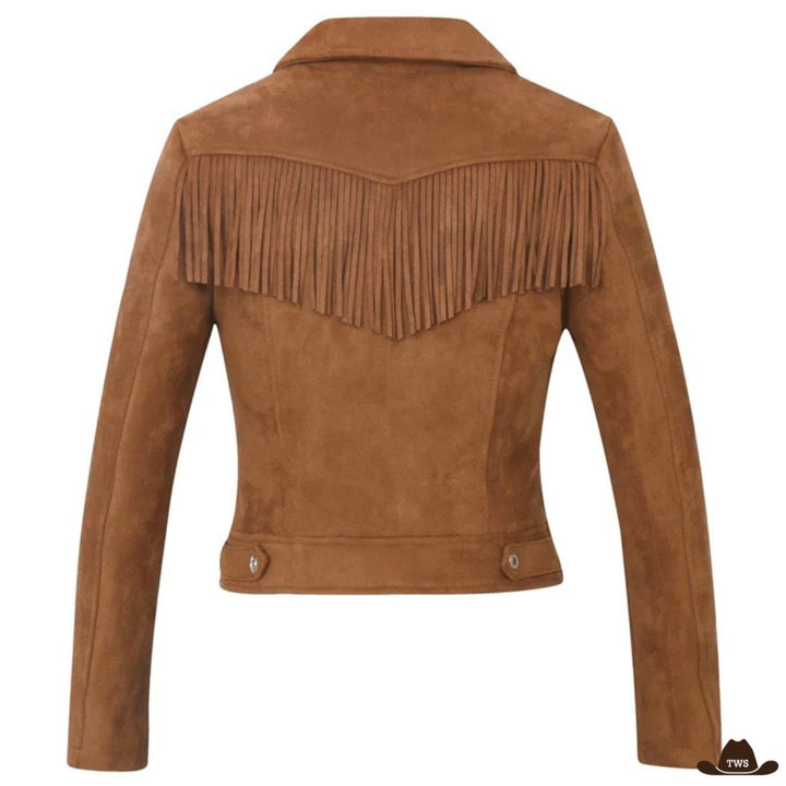 veste de western franges femme