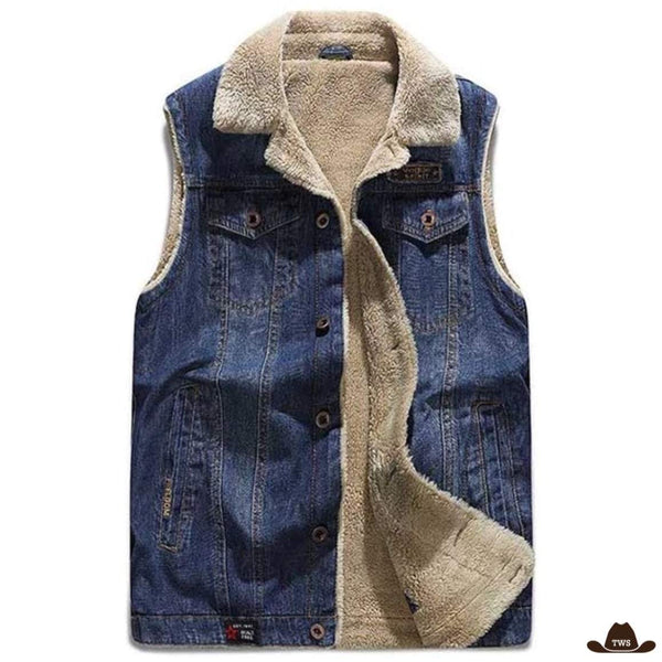 Veste Sans Manche Pour Homme Western