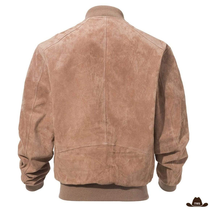 Veste Western Daim Homme Arrière