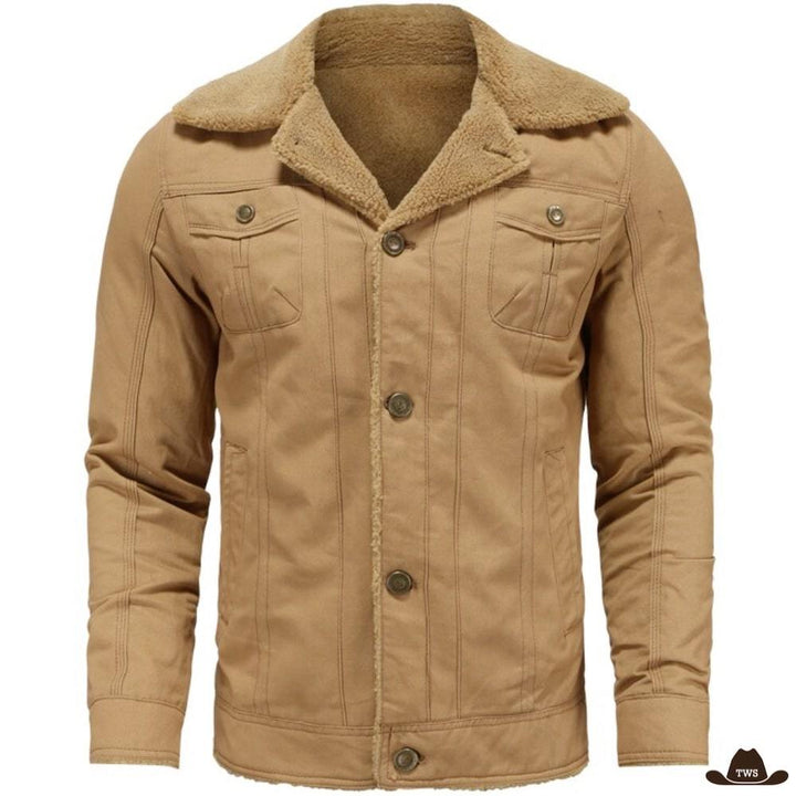 Veste Western Molleton Beige